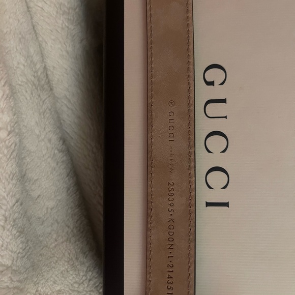 Gucci Brown GG Supreme Canvas Belt - Picture 3 of 4